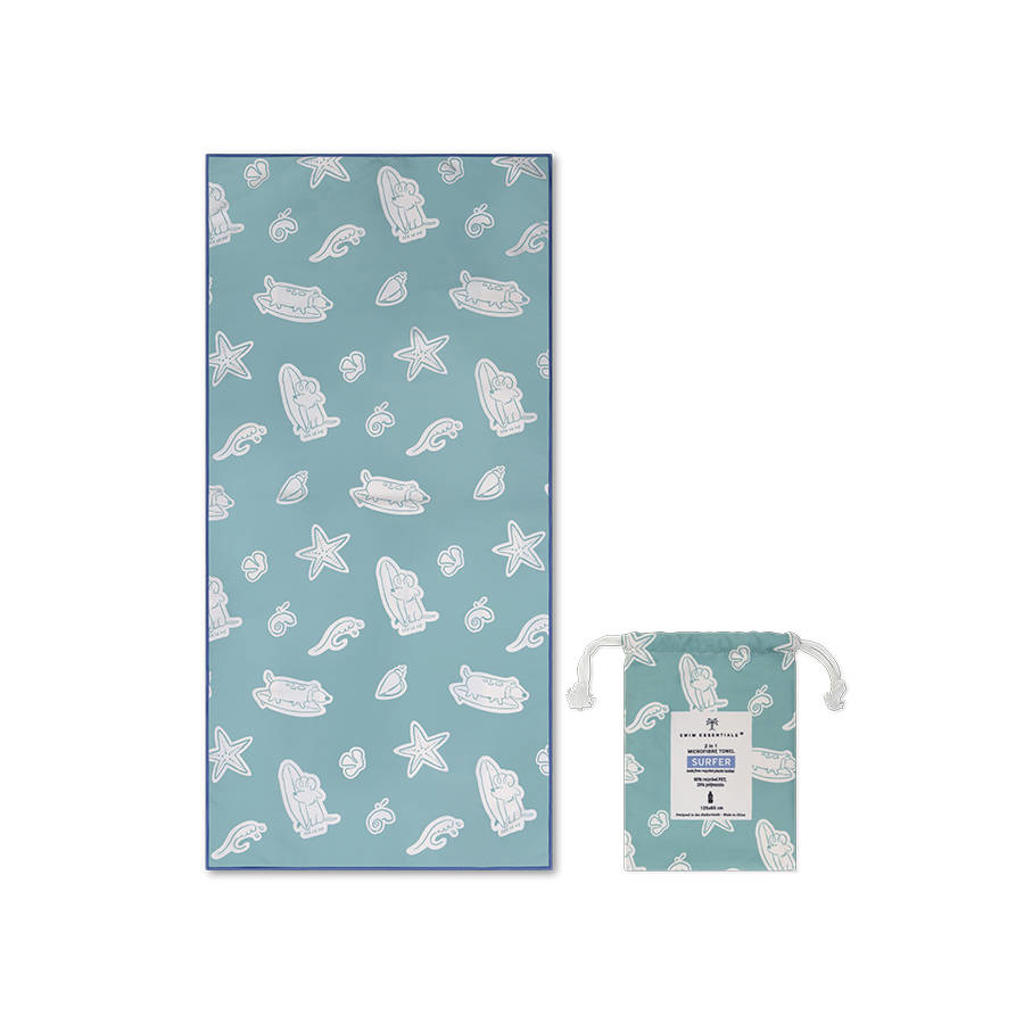 Swim Essentials kinderstrandlaken (135x65 cm) Groen