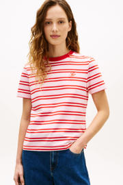 thumbnail: Tommy Hilfiger gestreepte T-shirt roze