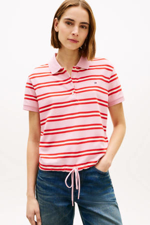 gestreepte top roze