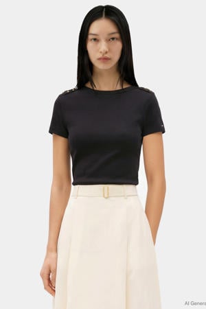 T-shirt zwart