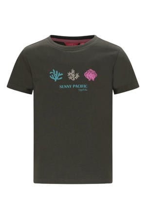 jersey T-shirt donkergroen
