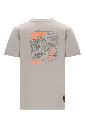 T-shirt met backprint zand