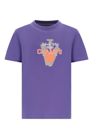 jersey T-shirt paars