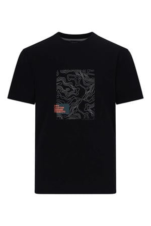 jersey T-shirt zwart