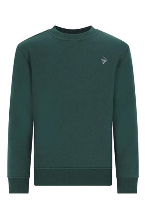 sweater met backprint donkergroen
