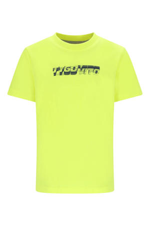 jersey T-shirt geel
