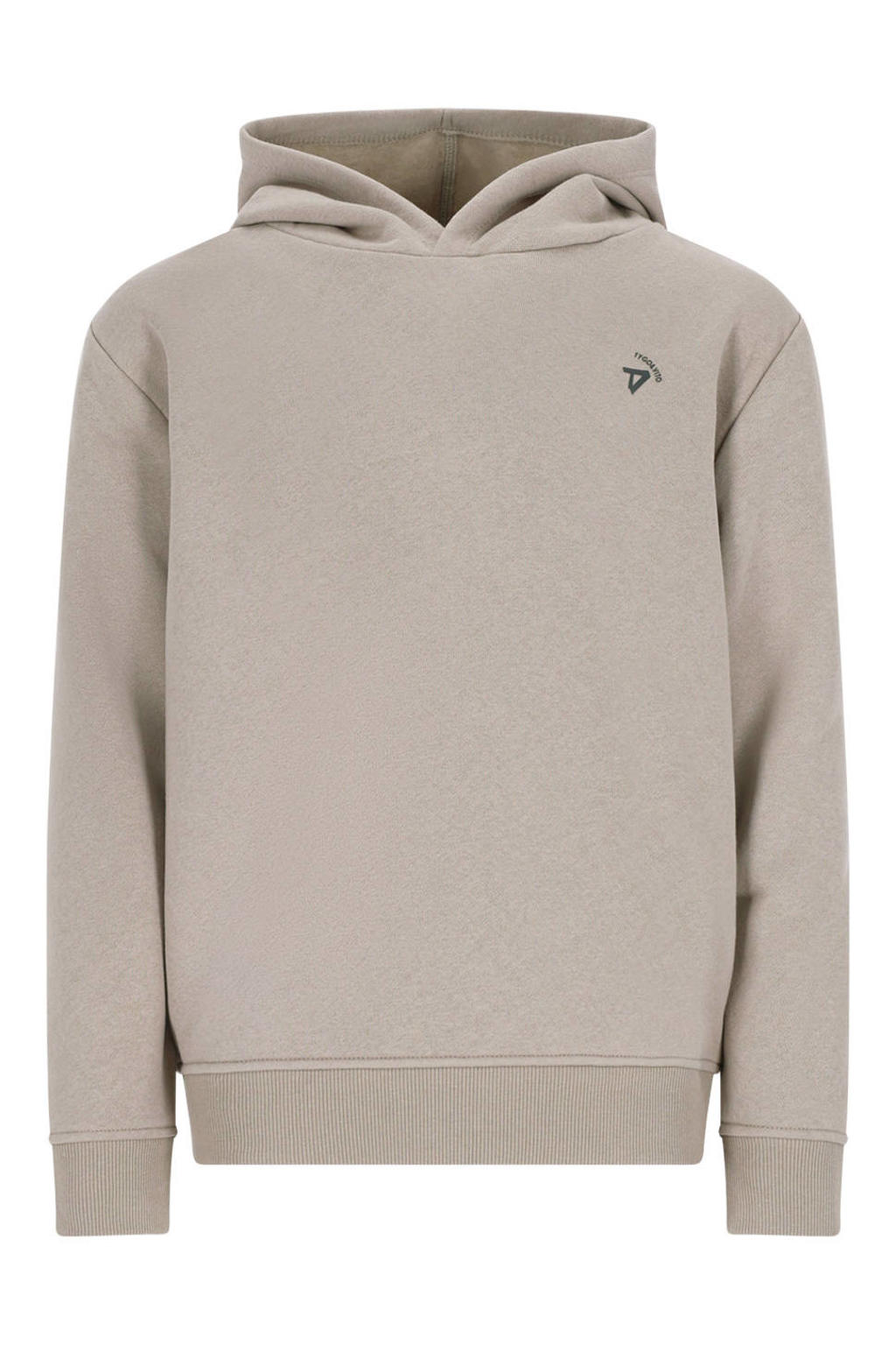 Zandkleurige jongens TYGO & vito NextGen jersey hoodie van sweat materiaal met backprint, lange mouwen en capuchon