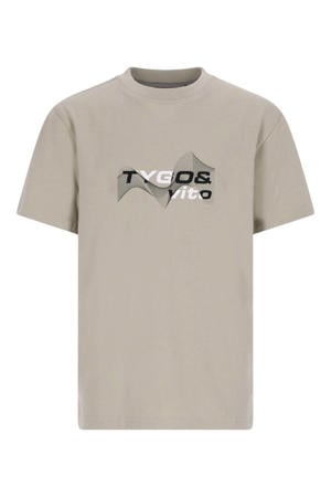 jersey T-shirt grijs