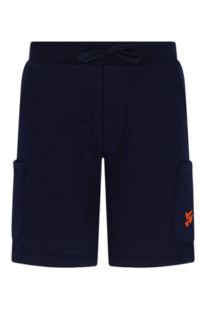 jersey regular waist sweatshort donkerblauw