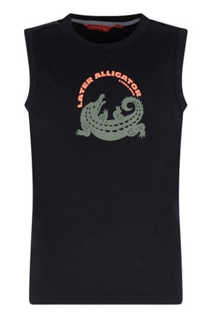 jersey tanktop zwart