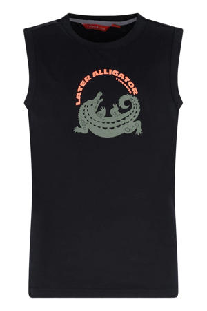 jersey tanktop zwart