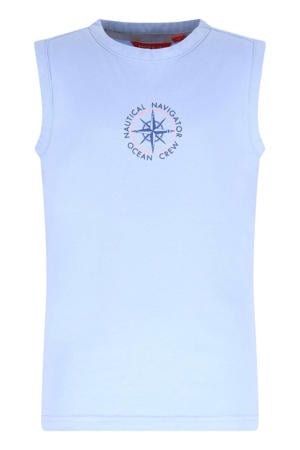 jersey tanktop lichtblauw