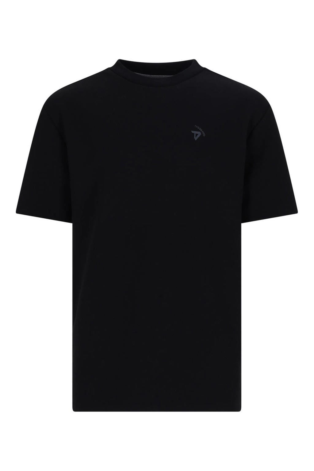 Zwarte jongens TYGO & vito NextGen T-shirt van polyester met effen, korte mouwen en ronde hals