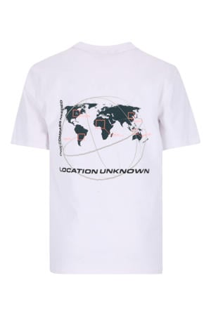 T-shirt met backprint wit