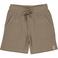 LEVV Little regular waist casual short bruin met textuur