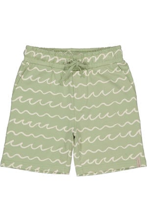regular waist casual short groen