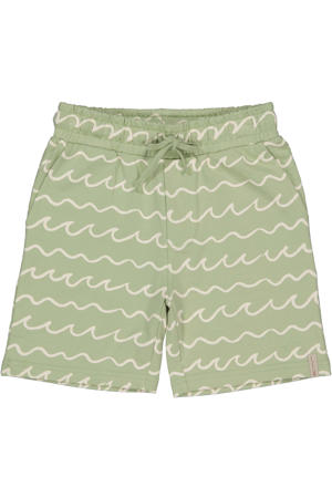 regular waist casual short groen