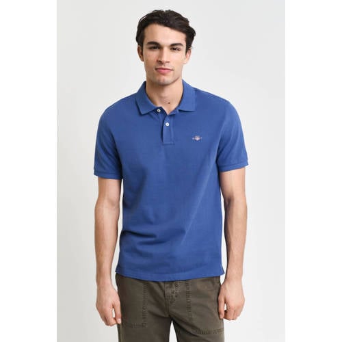 GANT regular polo blauw afbeelding