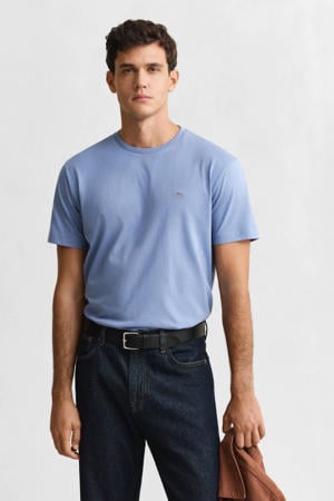 regular T-shirt lichtblauw