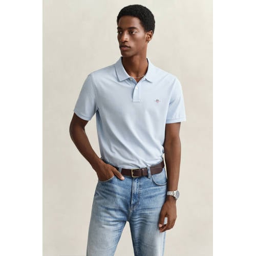 GANT regular polo lichtblauw afbeelding