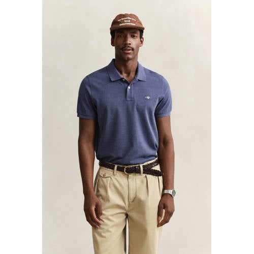 GANT regular polo blauw afbeelding