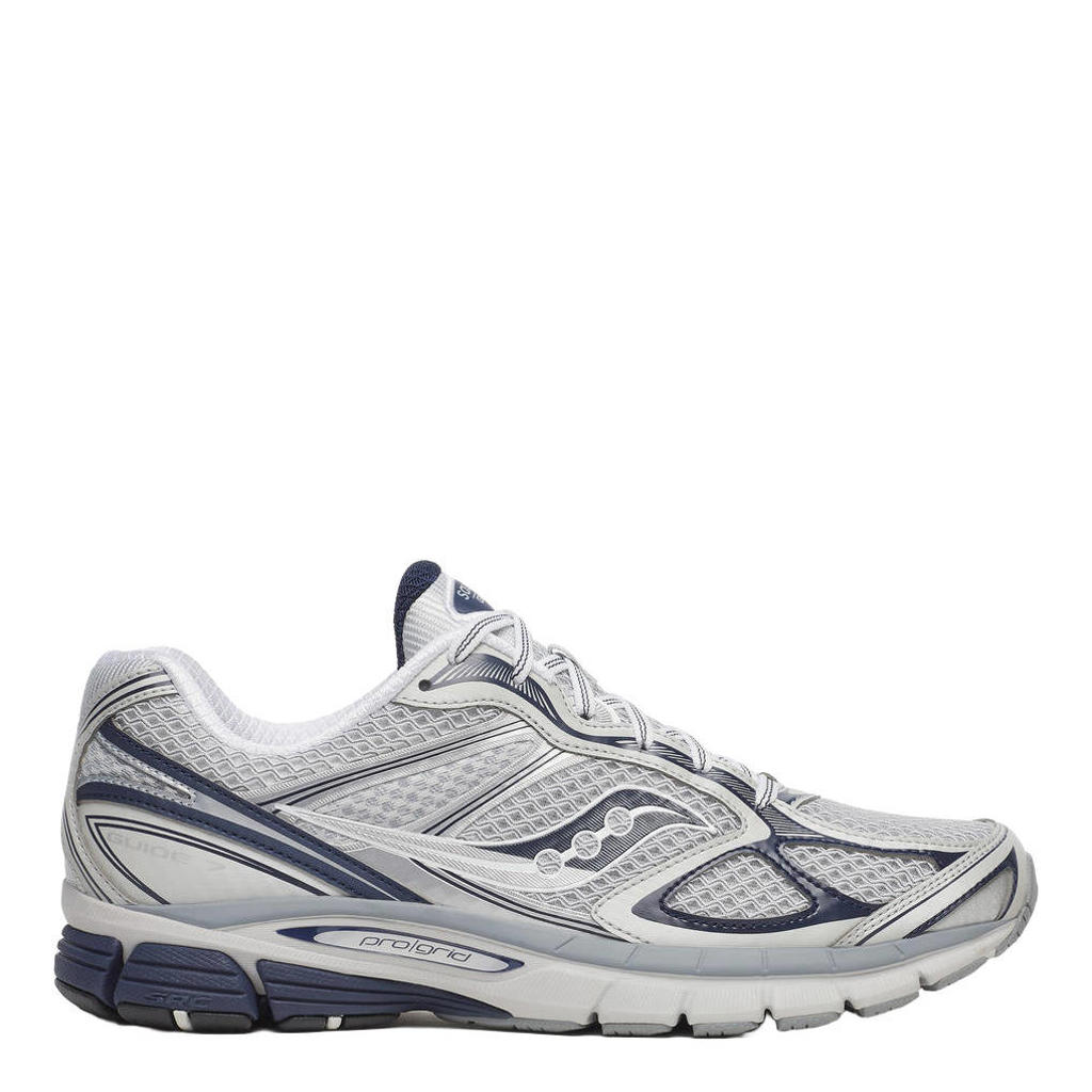 Grijs en donkerblauwe unisex Saucony Progrid Guide sneakers van mesh-pu/voering: mesh/voetbed: eva met veters