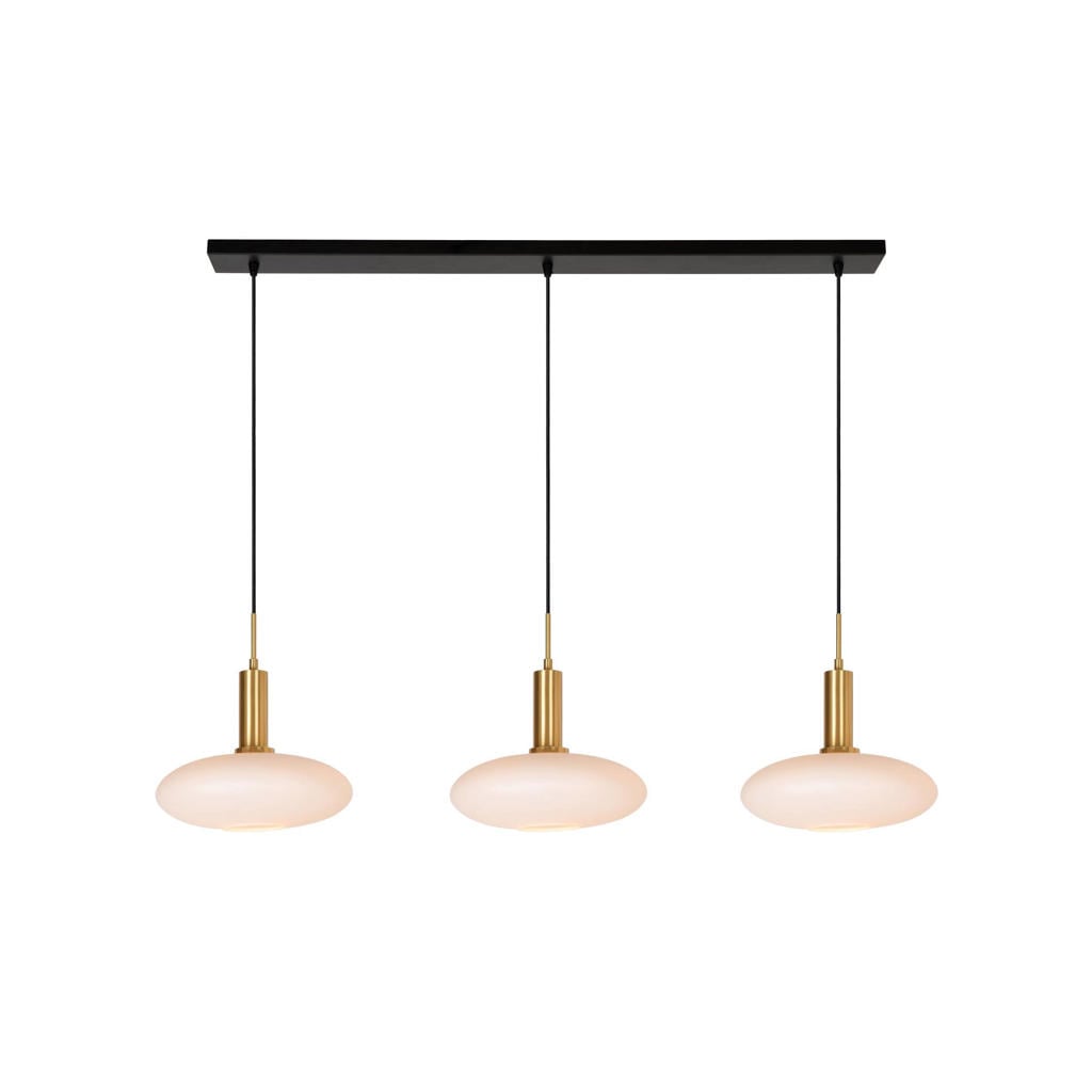Lucide SINGALA - Hanglamp - 3xE27 - Mat Goud / Messing