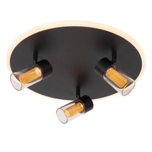 EVERINA - Plafonnière - Ø 40 cm - LED Dimb. - CCT - 2200K/6500K - Zwart | Essential EVERINA