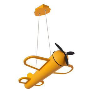 FOKKER - Hanglamp Kinderkamer - LED - 1x28W 2500K - Geel