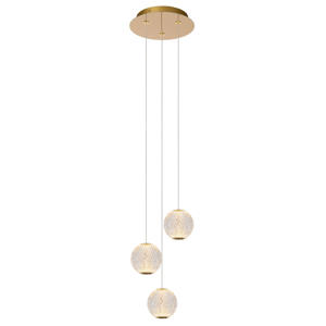 CINTRA - Hanglamp - Ø 25 cm - LED Dimb. - 3x4,7W 2700K - Transparant