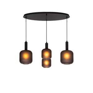 ELOISE - Hanglamp - 4xE27 - Zwart