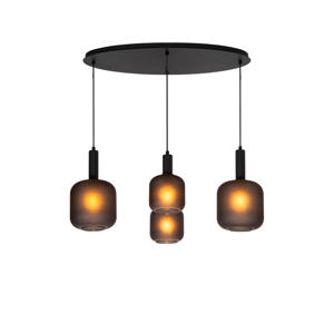 ELOISE - Hanglamp - 4xE27 - Zwart 