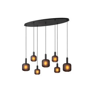 ELOISE - Hanglamp - 7xE27 - Zwart