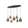 Lucide ELOISE - Hanglamp - 7xE27 - Zwart