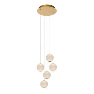 CINTRA - Hanglamp - Ø 32 cm - LED Dimb. - 5x4,7W 2700K - Transparant