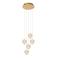 Lucide CINTRA - Hanglamp - Ø 32 cm - LED Dimb. - 5x4,7W 2700K - Transparant