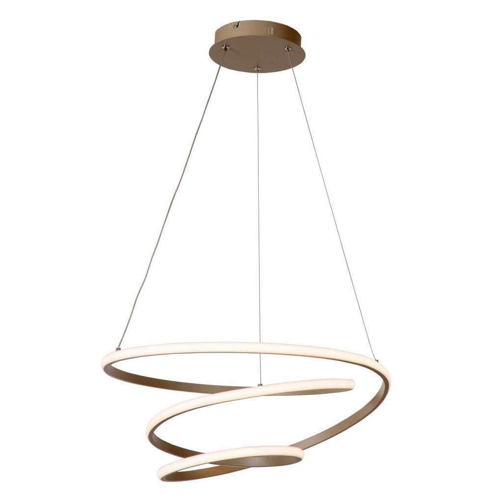 Lucide ESPIRAL - Hanglamp - LED Dimb. - CCT - 1x40W 2700K/4000K - Taupe | Essential
