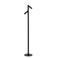 Lucide ANTRIM - Oplaadbare Leeslamp Binnen/Buiten - Accu/Batterij - LED Dimb. - 2x2,2W 2700K - IP54 - Met draadloos oplaadstation - Zwart