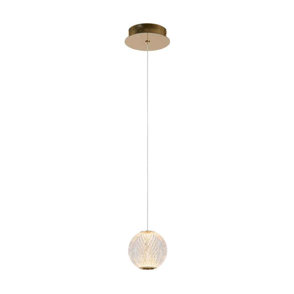 Lucide CINTRA - Hanglamp - Ø 14 cm - LED - 1x5,7W 2700K - Transparant