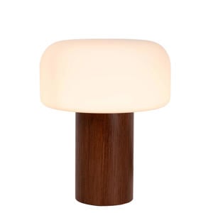 KENAN - Tafellamp - Ø 22 cm - 1xE14 - Hout