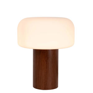 KENAN - Tafellamp - Ø 22 cm - 1xE14 - Hout