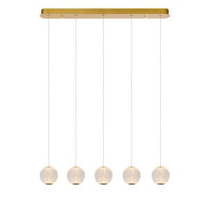 CINTRA - Hanglamp - LED Dimb. - 5x4,7W 2700K - Transparant