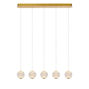 CINTRA - Hanglamp - LED Dimb. - 5x4,7W 2700K - Transparant