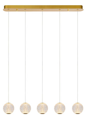 CINTRA - Hanglamp - LED Dimb. - 5x4,7W 2700K - Transparant