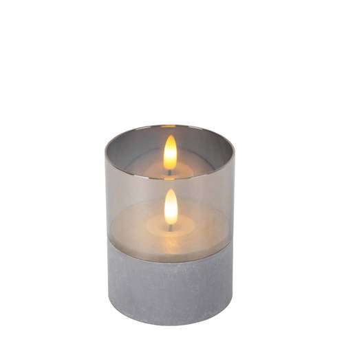 Lucide VELAS - Tafellamp - Batterijen - Ø 8 cm - LED - 3x0,2W 2700K - Fumé - Set van 3 afbeelding