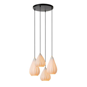 CINZIA - Hanglamp - Ø 55,5 cm - 4xE27 - Wit