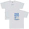 LEVV T-shirt met backprint lichtblauw