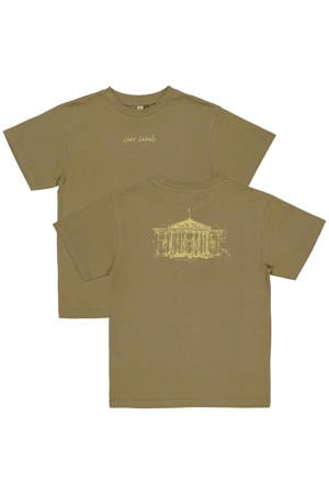 T-shirt met backprint groen