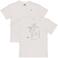 LEVV T-shirt met backprint wit