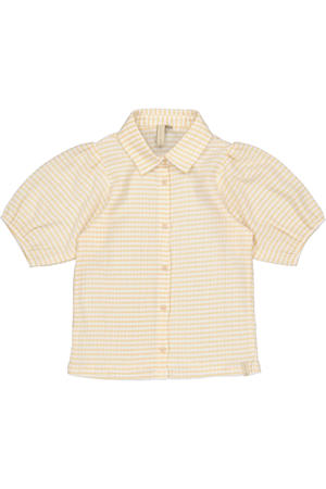geruit blouse geel